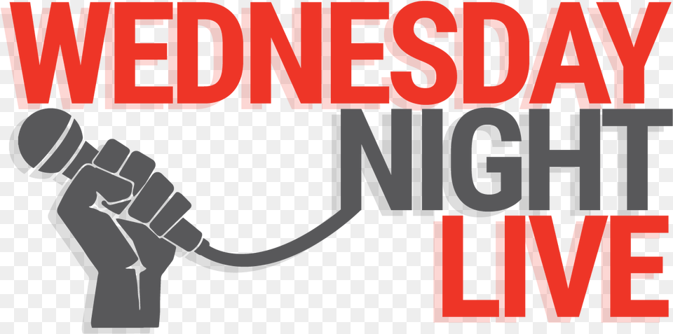 Wednesday Night Live Logo Revolution Fist, Electrical Device, Microphone, Light, Person Free Png