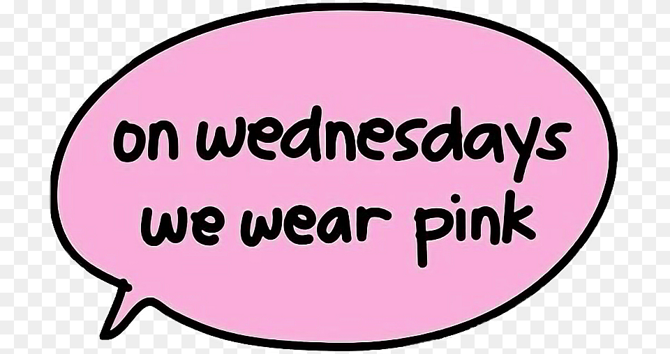 Wednesday Onwednesdayswewearpink Meangirls Cultclassic Circle, Sticker, Text, Disk Png