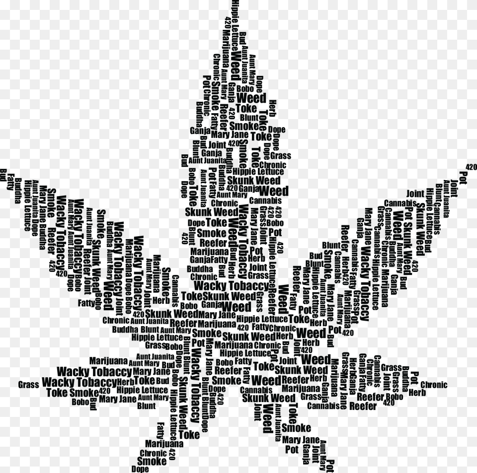 Weed Black And White Art, Symbol, Outdoors, Nature Free Png