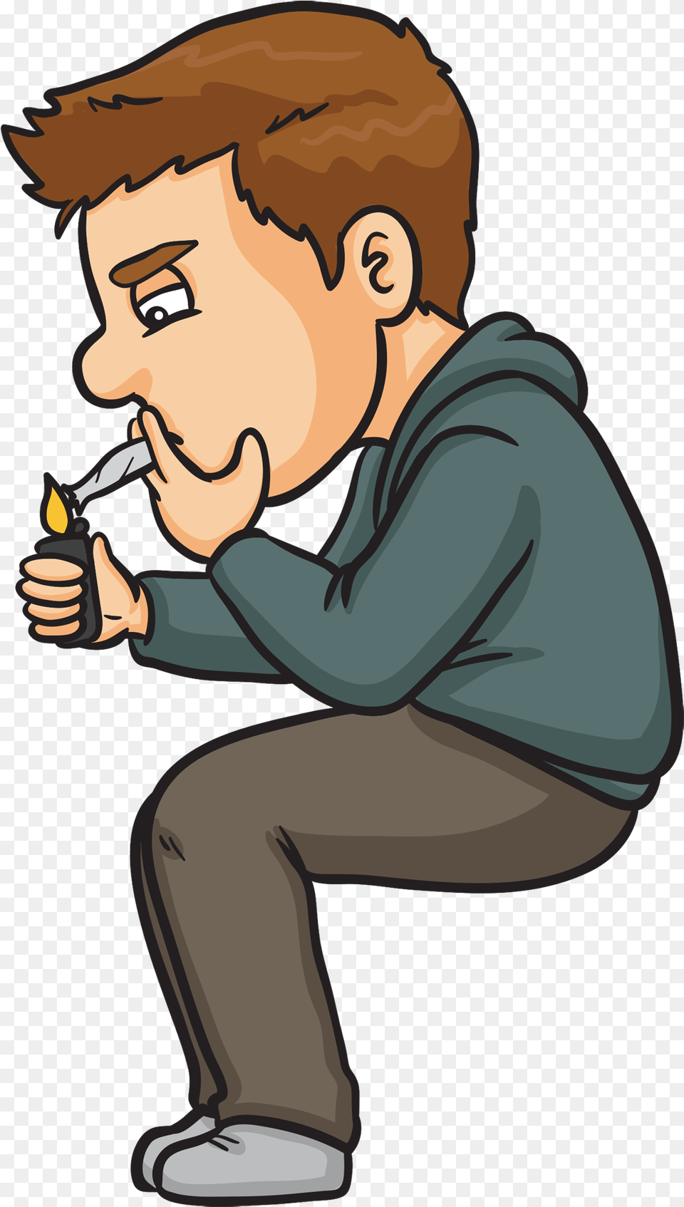 Weed Clipart Rolling Cartoon Person Smoking Weed, Photography, Face, Head, Baby Png Image