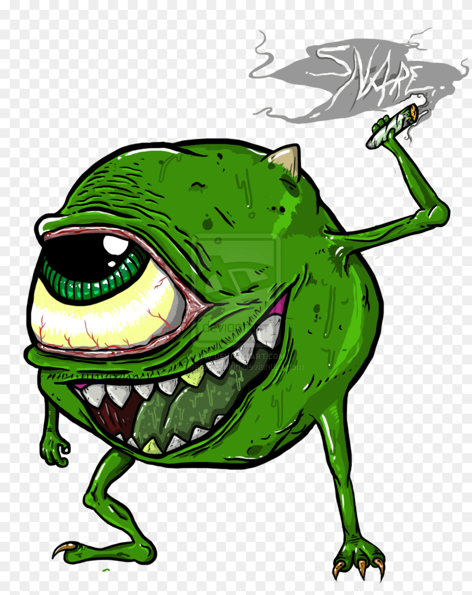 Weed Graphics Mike Wazowski, Adult, Female, Person, Woman Png