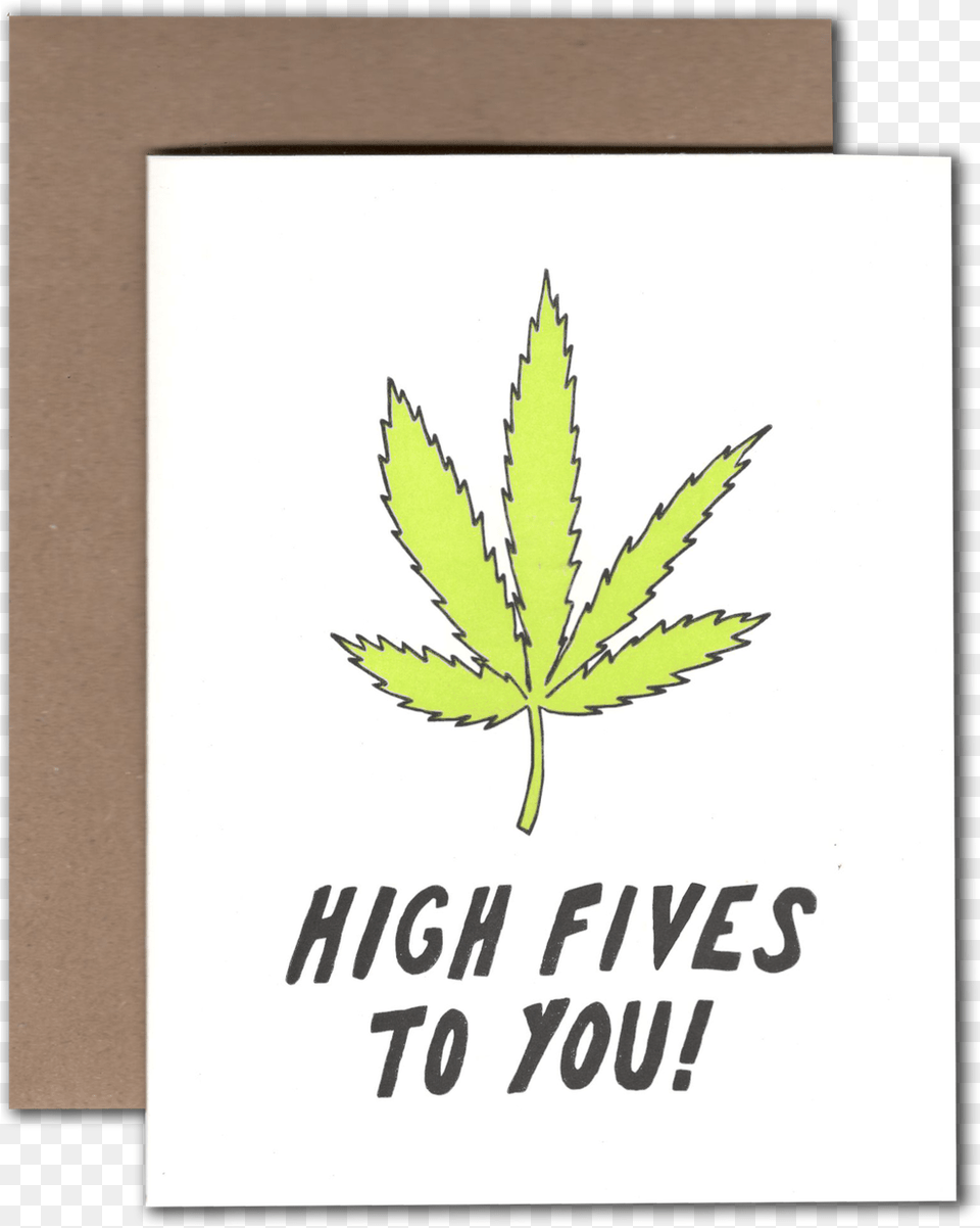 Weed High Five Weed, Leaf, Plant, Hemp Free Png Download