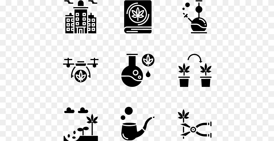 Weed Icon Pack Highlight, Gray Free Png