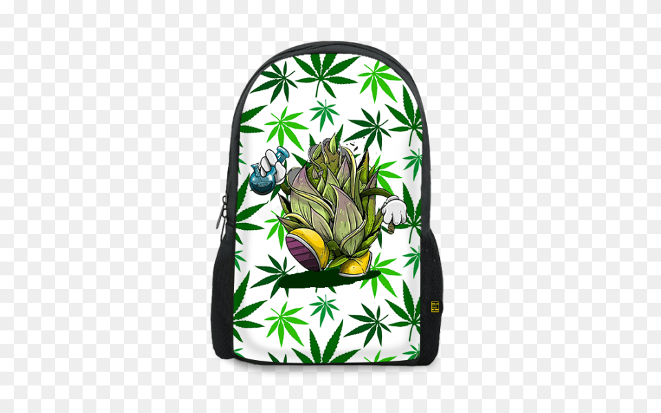 Weed Printed Backpack Price Online, Bag, Plant Png