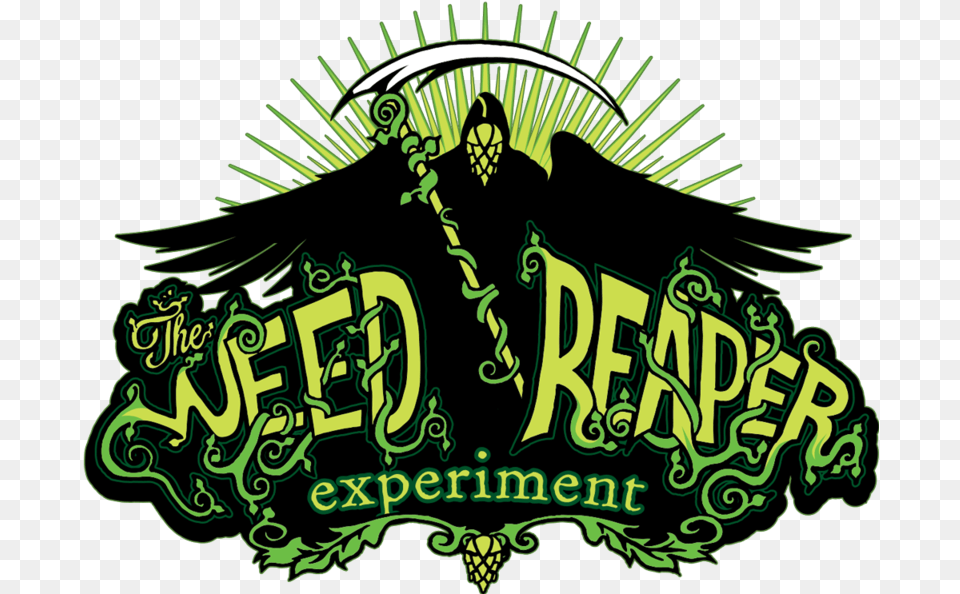Weed Reaper Experiment Brewery, Green, Logo, Adult, Male Free Png Download