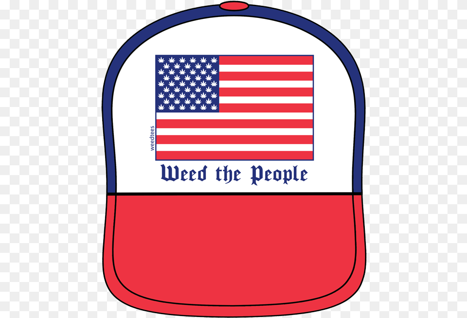Weed The People Trucker Hat Mexico Flag 1821, American Flag, Cap, Clothing, Baseball Cap Free Png Download