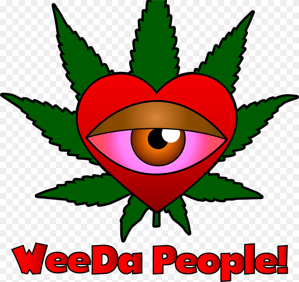 Weeda People International Logo Blue Weed Leaf, Plant Free Png Download