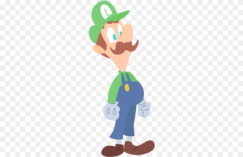 Weegee Luigi Cartoon, Baby, Person, Clothing, Footwear Png