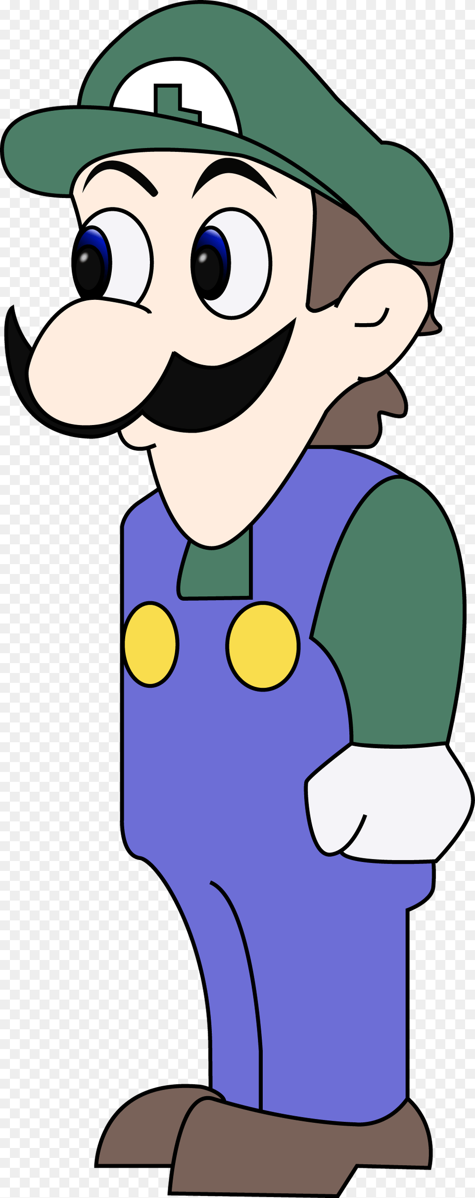 Weegee Luigi Mario Is Missing, Baby, Cartoon, Person, Face Png