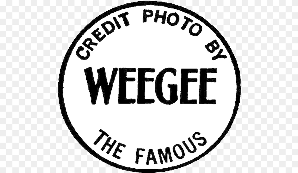 Weegee The Famous Stamp, Logo, Badge, Disk, Symbol Free Transparent Png