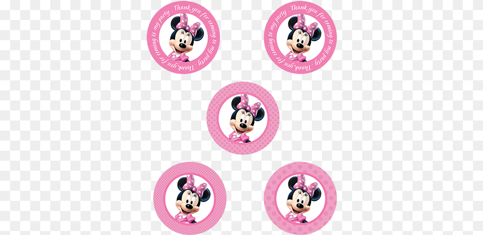 Week Ribbon Mouse Red Minnie Hq Clipart Minnie Mouse In A Circle Pink, Home Decor, Badge, Logo, Symbol Free Png Download