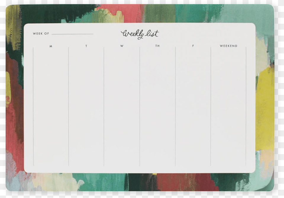 Weekly Desk Pad Rifle Paper Co, Page, Text, White Board Free Png