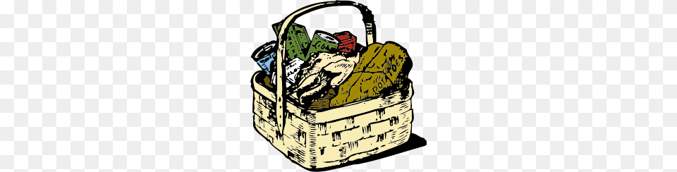Weekly Food Collection, Basket, Can, Tin Free Transparent Png