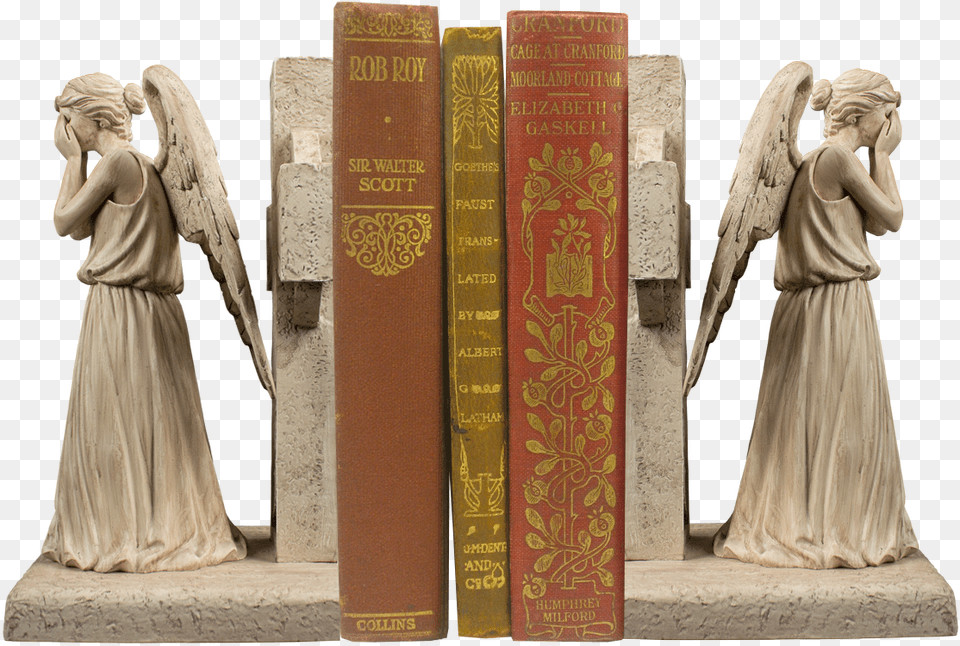 Weeping Angel Bookends By Ikon Collectables Doctor Who Weeping Angels Bookends, Book, Publication, Adult, Bride Free Transparent Png