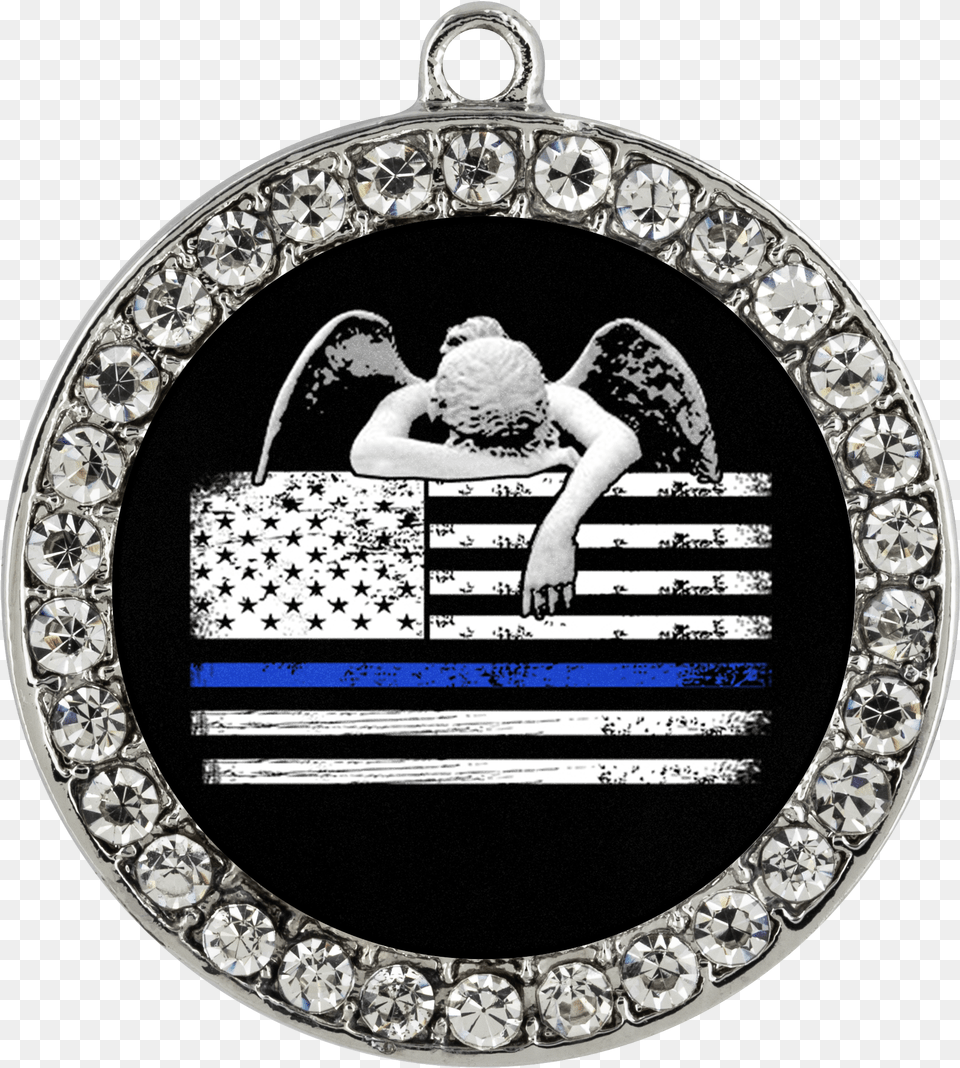 Weeping Angel Thin Blue Line Flag Lock Vatican Museums, Accessories, Jewelry, Earring, Wedding Png Image