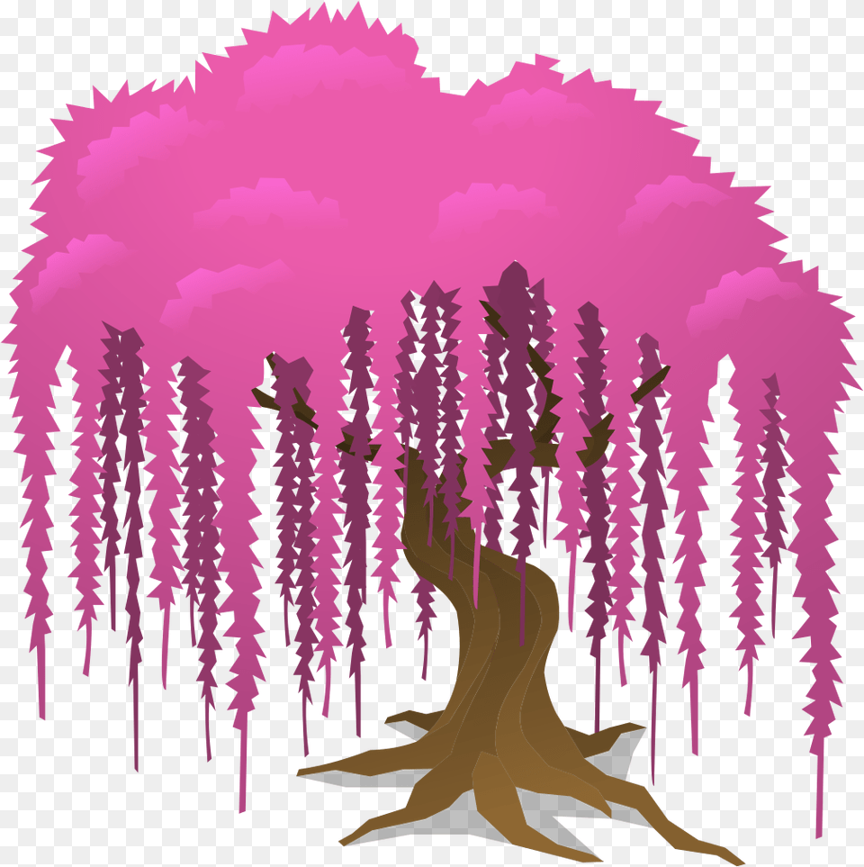 Weeping Willow Pink Fair Square Financial Holdings Llc, Purple, Person, Art, Accessories Png