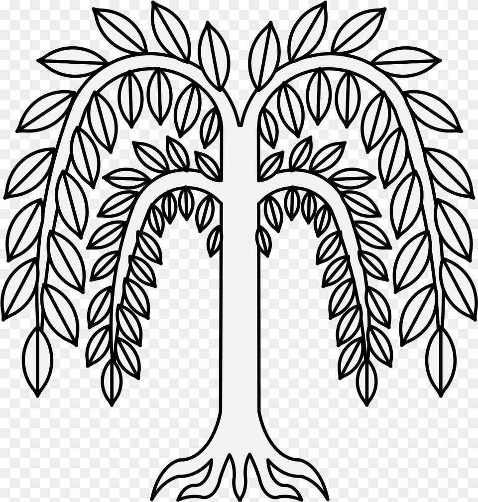 Weeping Willow Tree Clipart, Stencil, Art, Emblem, Symbol Png