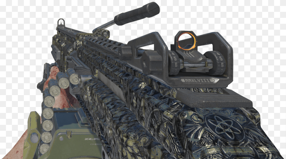 Weevil Bo3 Sniper Rifle, Wheel, Weapon, Machine, Gun Png