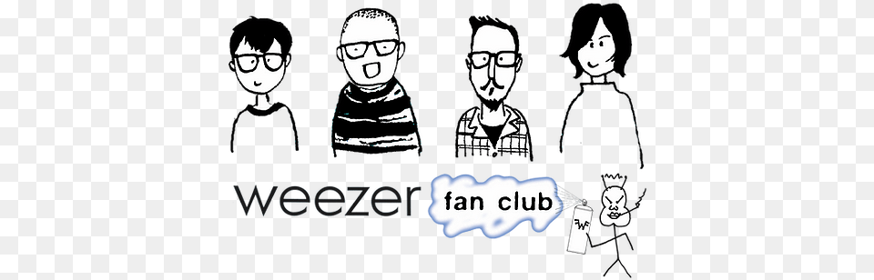 Weezer Fan Club Sharing, Book, Publication, Comics, Man Free Png