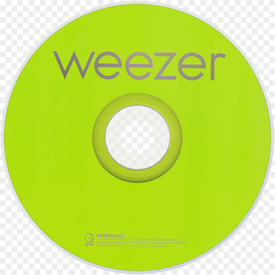 Weezer Green Album Cd, Disk, Dvd Free Png