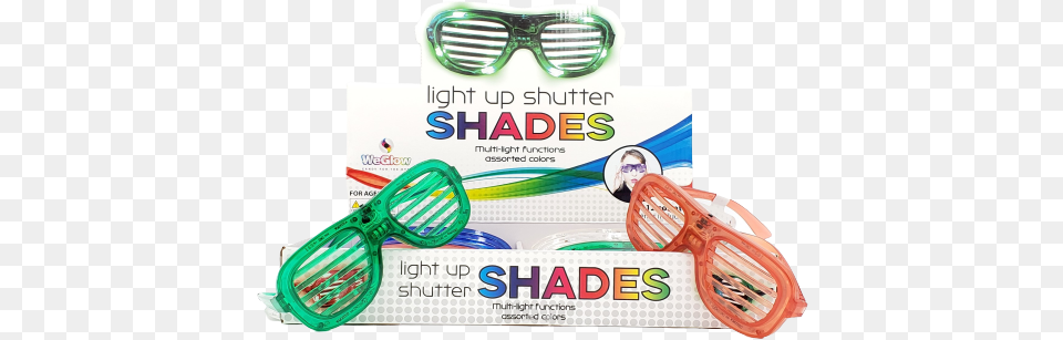 Weglow Light Up Shutter Shades For Swimming, Accessories, Glasses, Goggles, Person Free Png