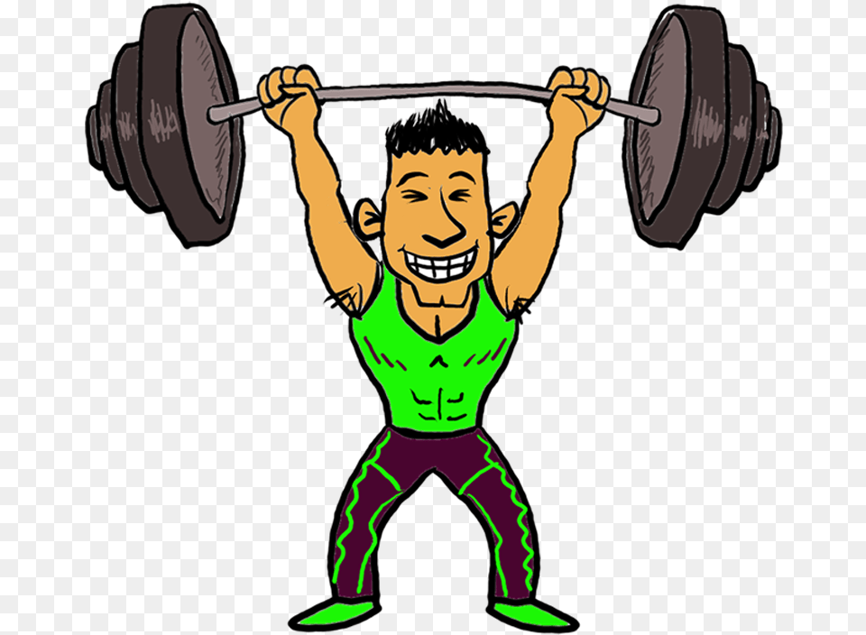 Weight Clipart Lift Weight Weight Lifting Cartoon, Baby, Person, Face, Head Png Image