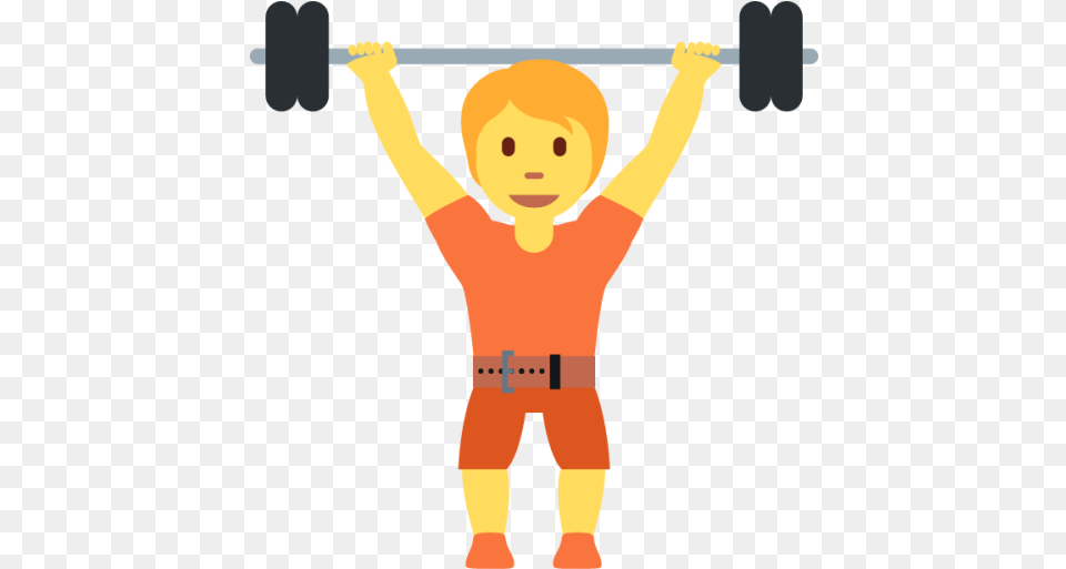 Weight Emoji Persona Levantando Pesas, Baby, Person, Face, Head Png