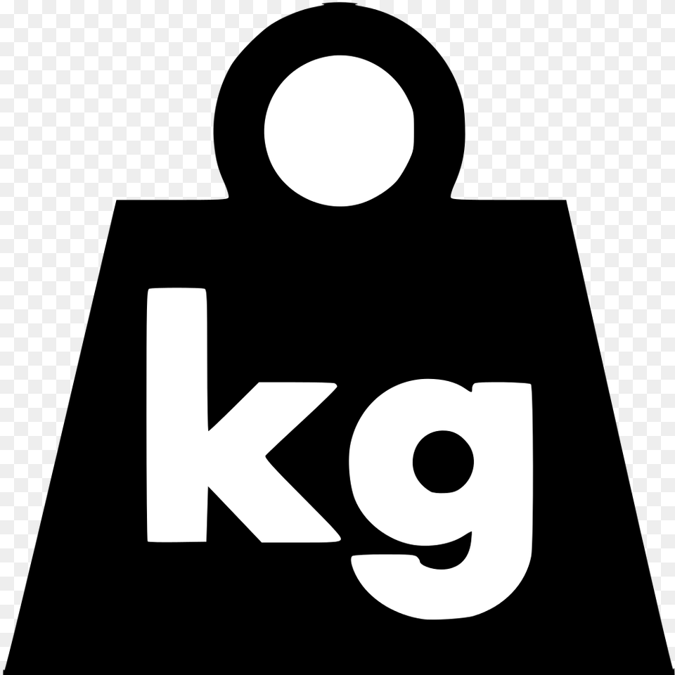 Weight In Metric, Symbol, Stencil, Text Png