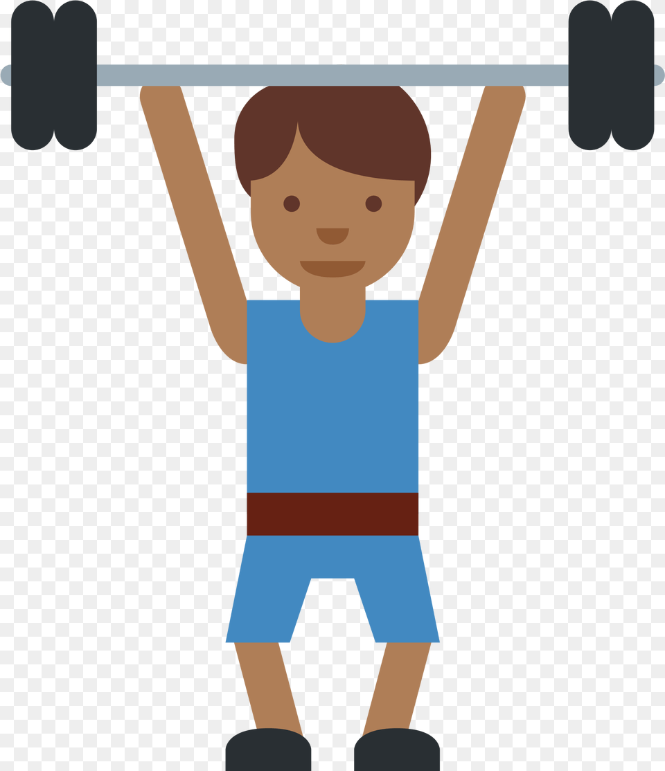 Weight Lifter Sticker By Twitterverified Account Weight Lifting Flashcards, Boy, Child, Face, Head Png