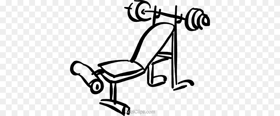 Weight Lifting Bench Royalty Vector Clip Art Illustration, Device, Grass, Lawn, Lawn Mower Free Png Download