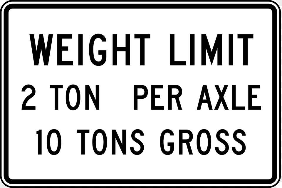 Weight Limit With Per Axle And Gross Clipart, Text, Symbol Free Transparent Png