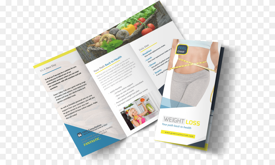 Weight Loss Brochures Tri Fold Brochure Template Preview Brochure, Advertisement, Poster, Adult, Person Free Png