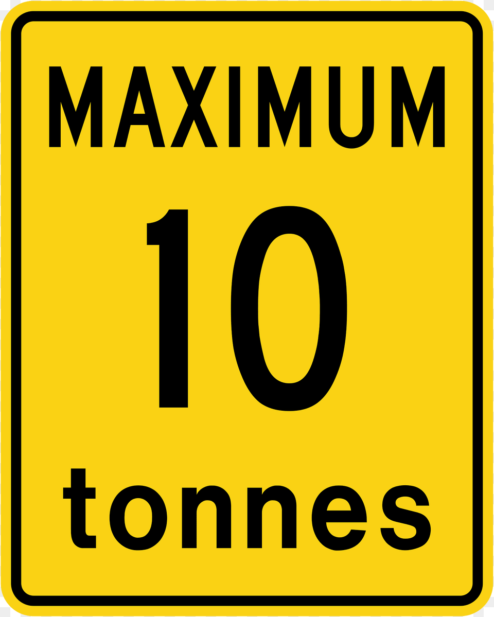 Weight Restriction Ahead Sign In Ontario Clipart, Symbol, Road Sign, Text Free Png