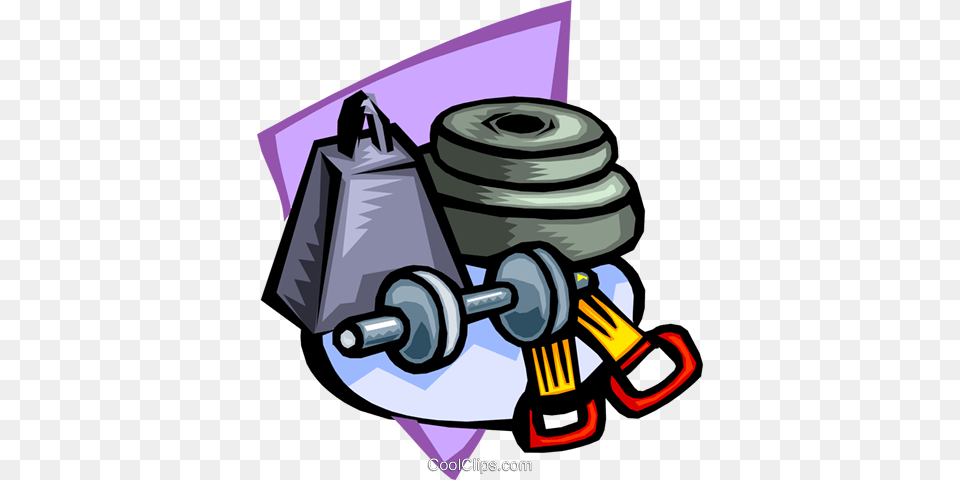 Weight Training Royalty Vector Clip Art Illustration, Device, Grass, Lawn, Lawn Mower Free Png Download