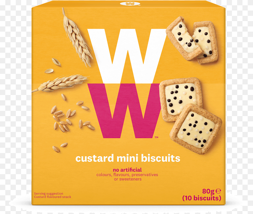 Weight Watchers Mini Custard Biscuits 10 Pack, Bread, Cracker, Food, Advertisement Free Transparent Png
