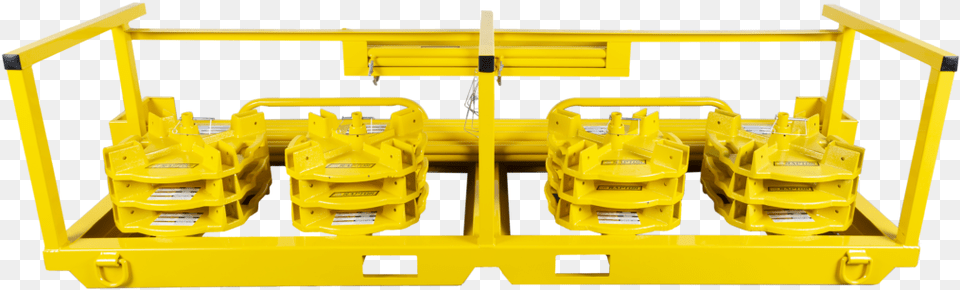 Weighted Base Crate Storage Safety Railing Weighted Base Plates, Fence, Bulldozer, Machine Png Image