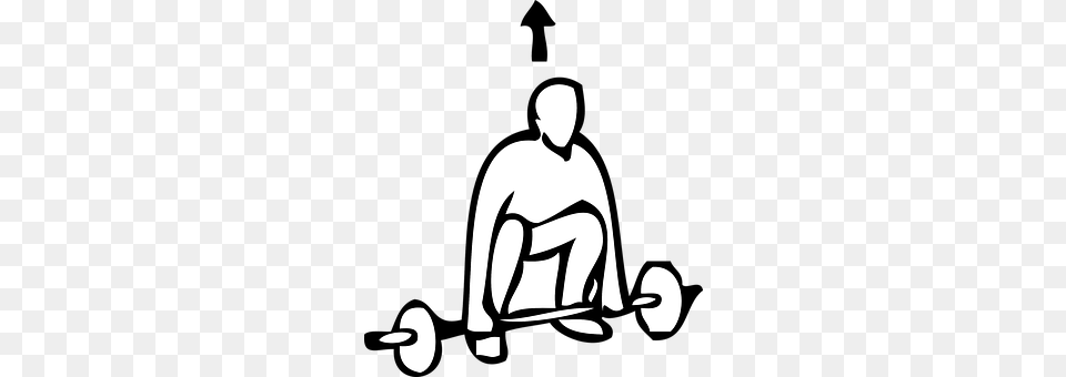 Weightlifting Stencil, People, Person, Kneeling Free Png Download