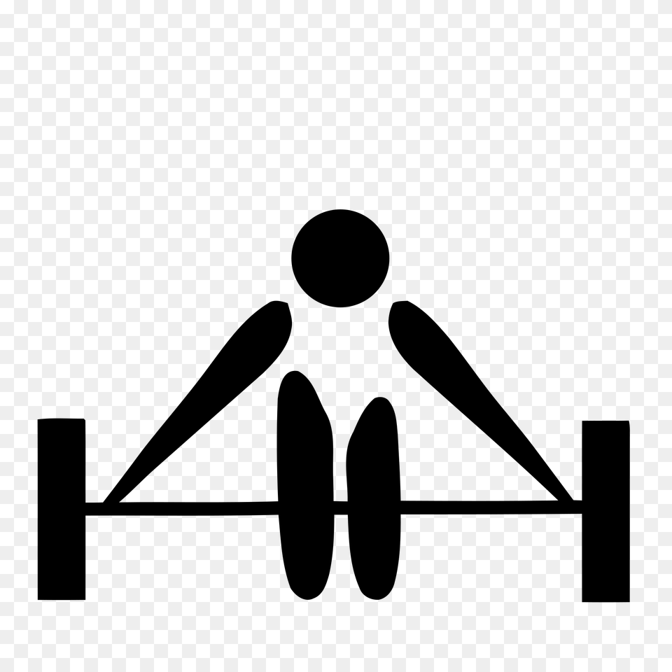 Weightlifting Clip Art, Gray Free Transparent Png