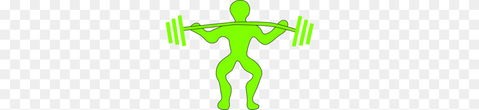 Weightlifting Clip Art, Green, Alien, Person Png Image