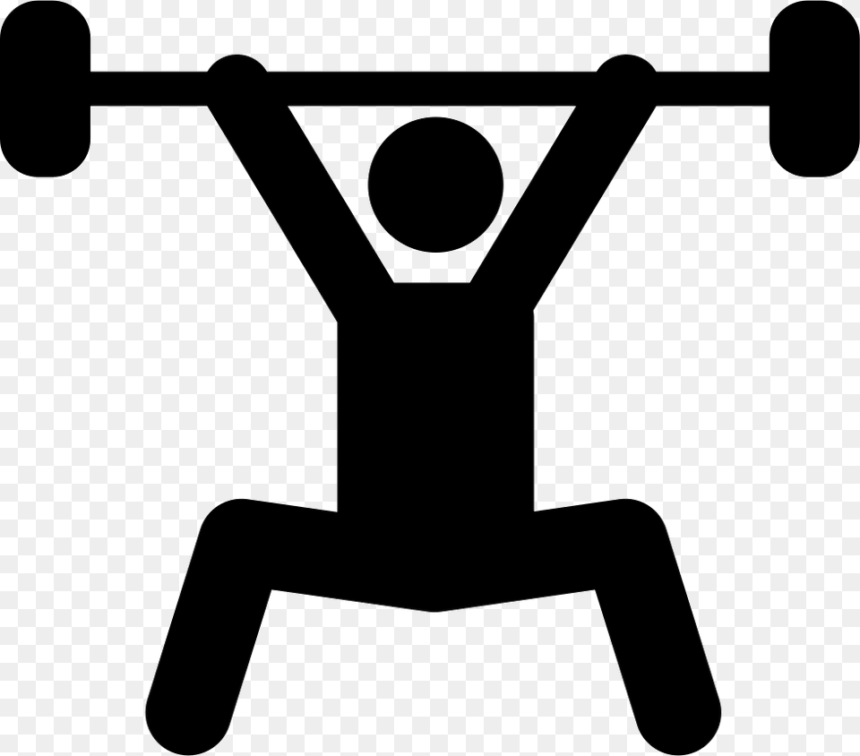 Weightlifting Silhouette Power Sport Icon, Device, Grass, Lawn, Lawn Mower Png Image