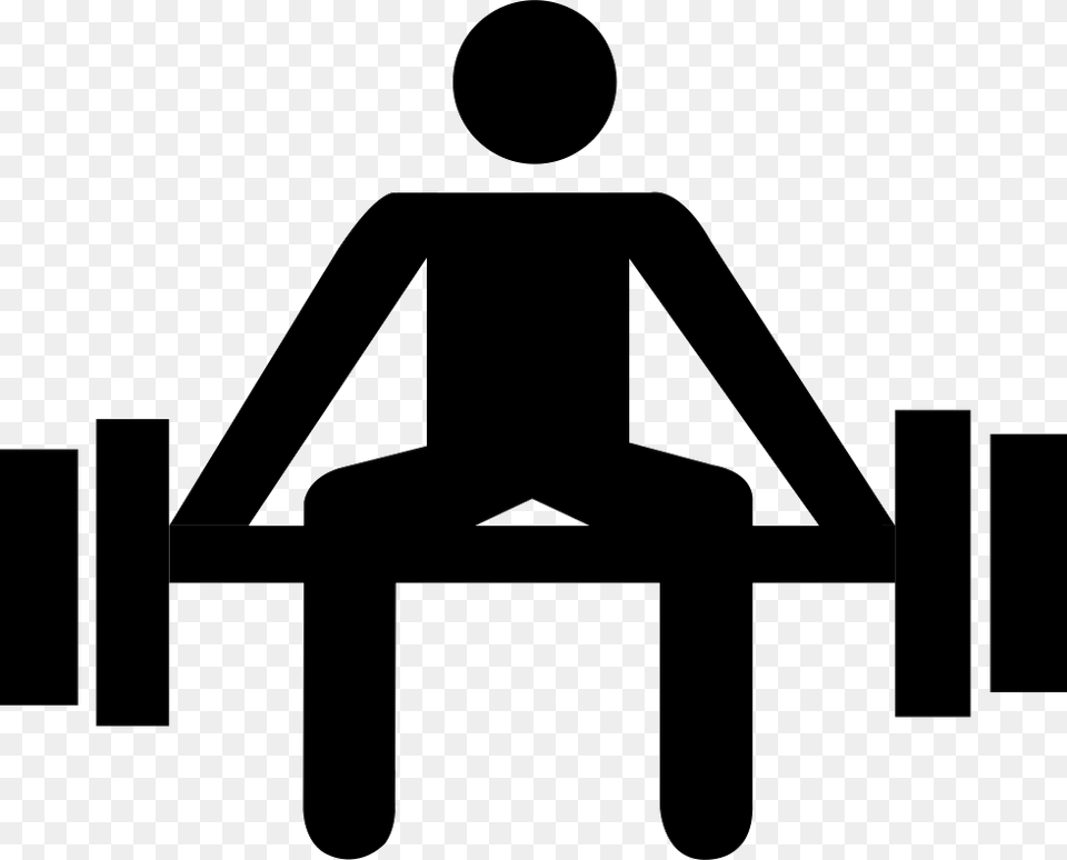 Weightlifting Weight Lifting Icon, Silhouette, Stencil, Cross, Symbol Png Image