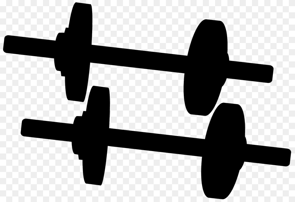 Weights Silhouette, Cross, Symbol, Fitness, Sport Free Png Download