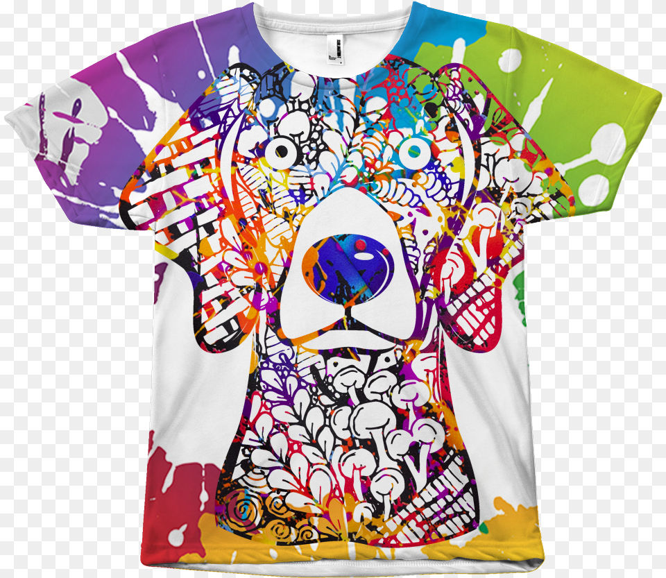 Weimaraner Design All Over Print T Shirts T Shirt, Clothing, T-shirt, Art, Person Free Png