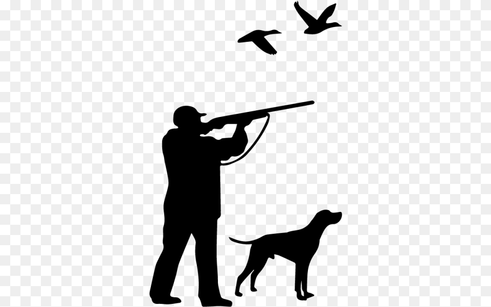 Weimaraner Duck Hunting Dog Bird Hunting Hunter Sticker, Gray Free Transparent Png