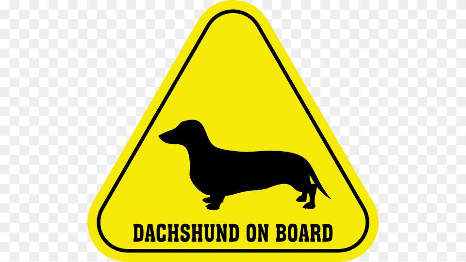 Weiner Dog Stencil, Sign, Symbol, Road Sign, Animal Free Transparent Png