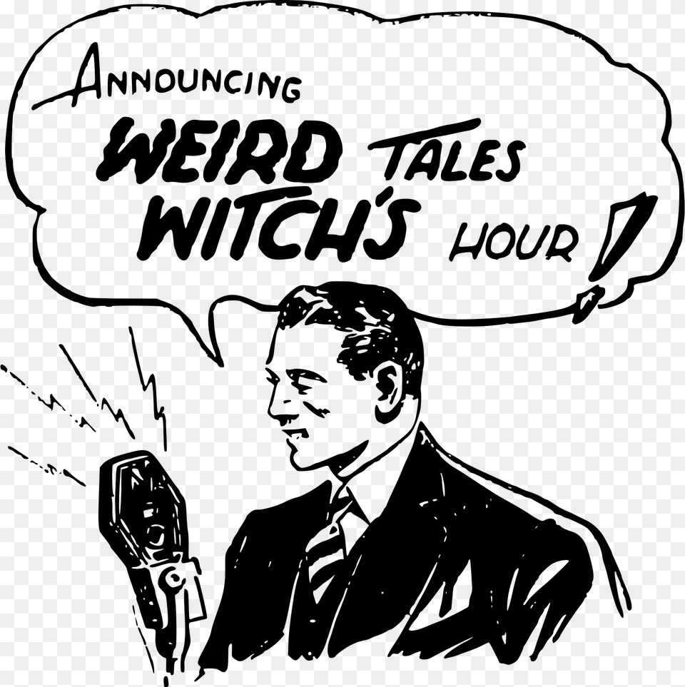 Weird Tales Witchs Hour Clipart, Publication, Book, Person, Man Free Png