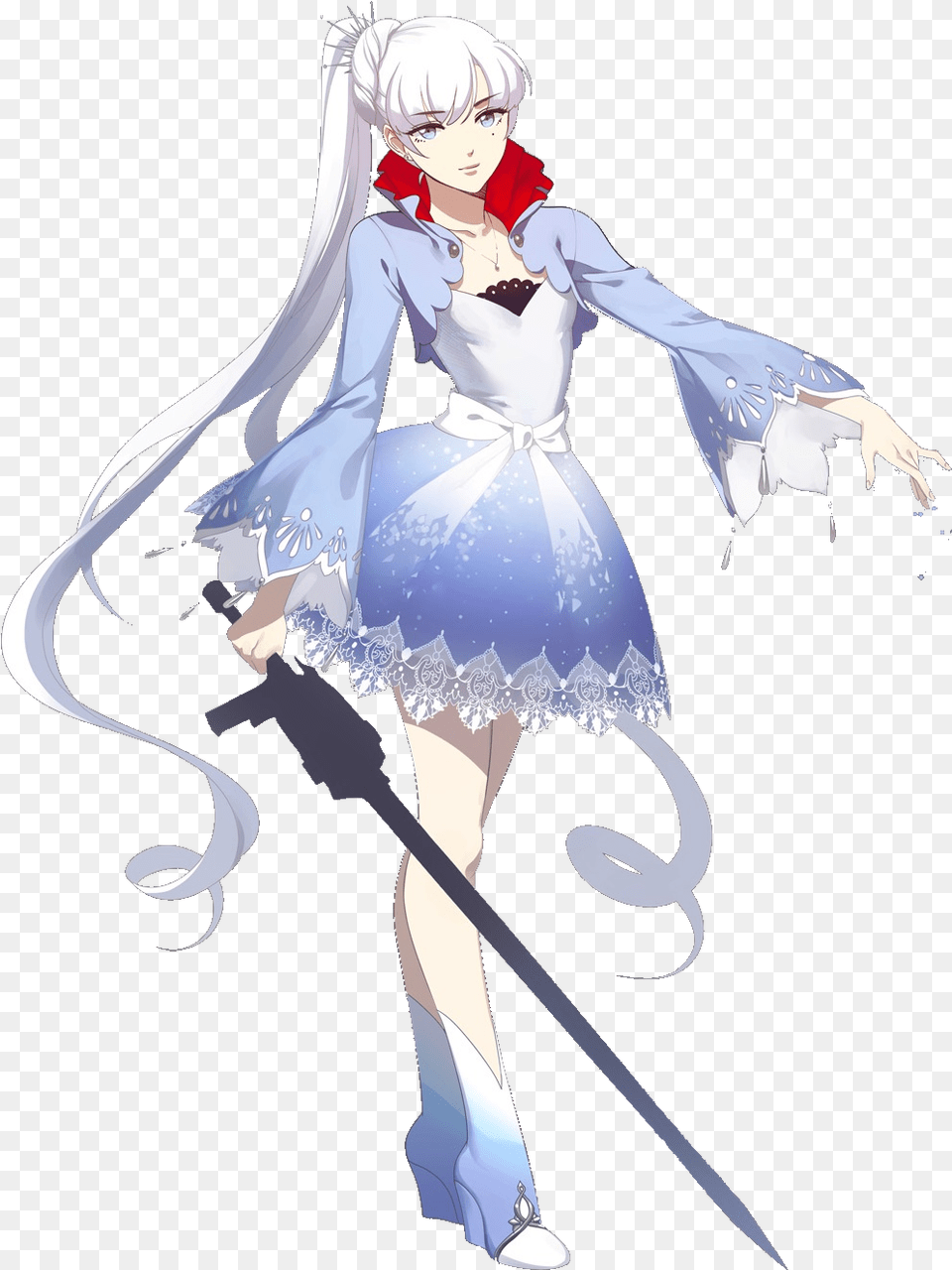 Weiss Schnee Rwby White Trailer Cosplay Costume Rwby White Weiss, Book, Comics, Publication, Adult Png Image