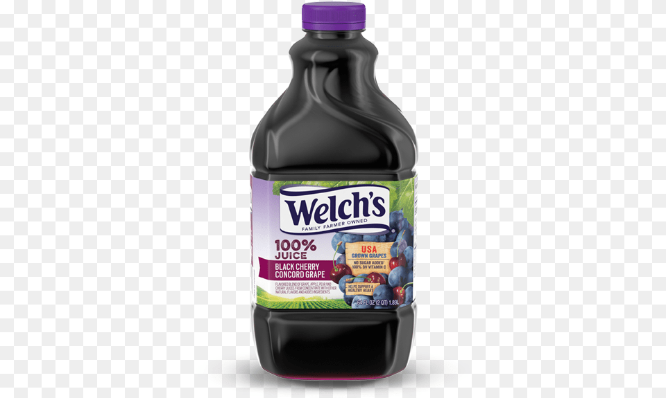Welchquots 100 Black Cherry Grape 64oz Welch39s Grape Juice, Beverage, Bottle, Food, Shaker Png Image