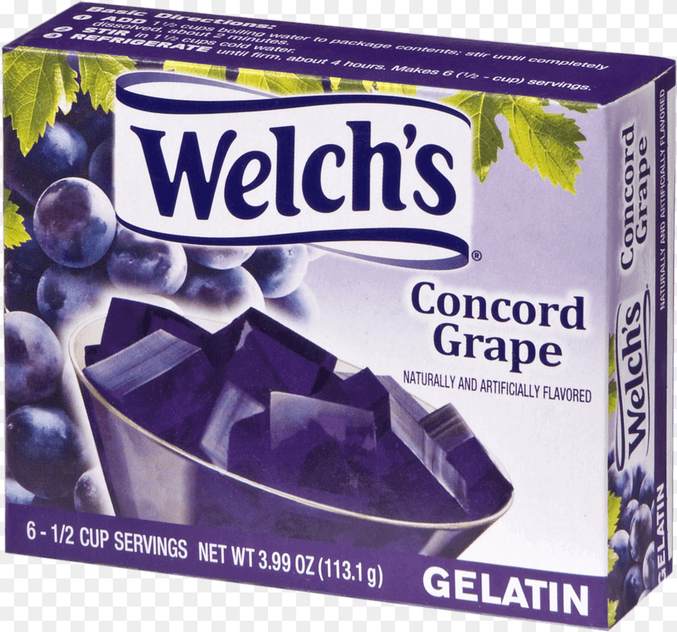 Welchs Concord Grape Gelatin Welchs Grape Gelatin, Food, Fruit, Grapes, Plant Free Png Download