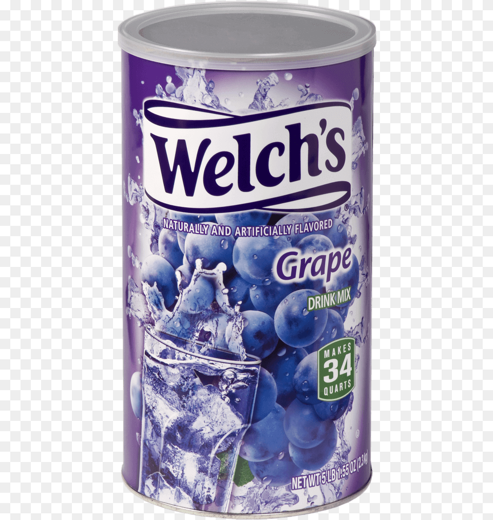 Welchs Grape Canister Welch39s Grape Juice, Food, Fruit, Plant, Produce Png